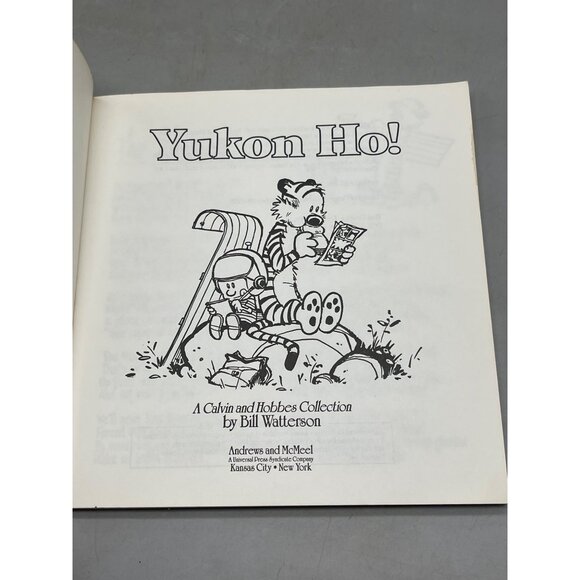 Yukon Ho paperback book by Bill Watterson 1989 English 125 pages READ - Picture 3 of 5